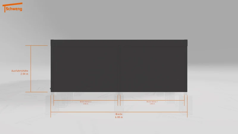 #DE Schweng Flachdachcarport C600+ (ID k24b85) #MTG
