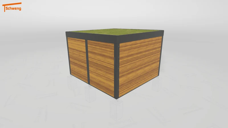 #DE Schweng Flachdachcarport C600+ (ID qdxggy) #MTG