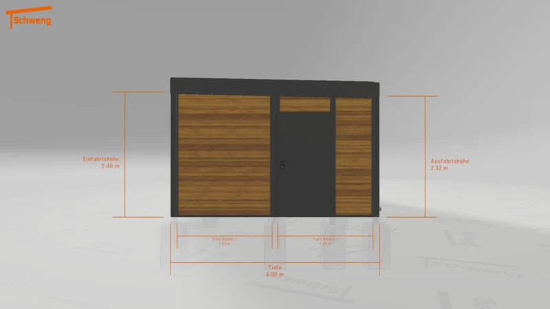 #DE Schweng Flachdachcarport C600+ (ID qdxggy) #MTG
