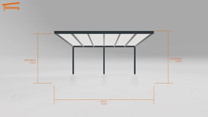 #DE Schweng Pultdachcarport S400 (ID w3xwwg)