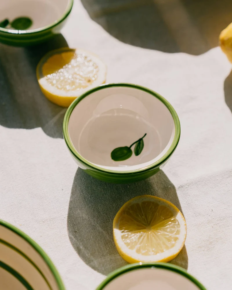 Alfar Tierra Cocida | Handgefertigte kleine Keramikschale 'Olive'