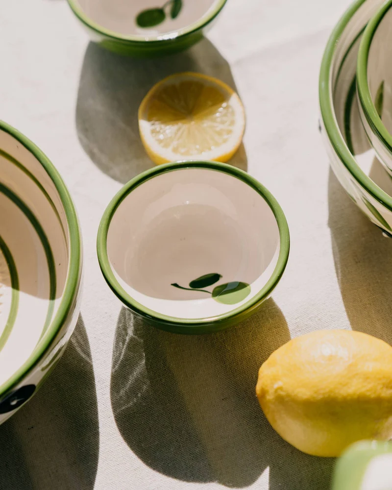 Alfar Tierra Cocida | Handgefertigte kleine Keramikschale 'Olive'