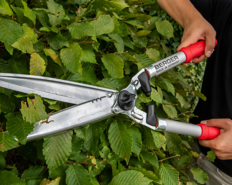 BERGER 4495 Aluminium-Heckenschere, gerade Klingen