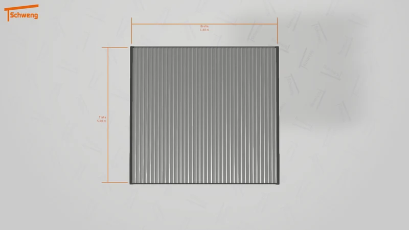#DE Schweng Flachdachcarport C600+ (ID v478q3)