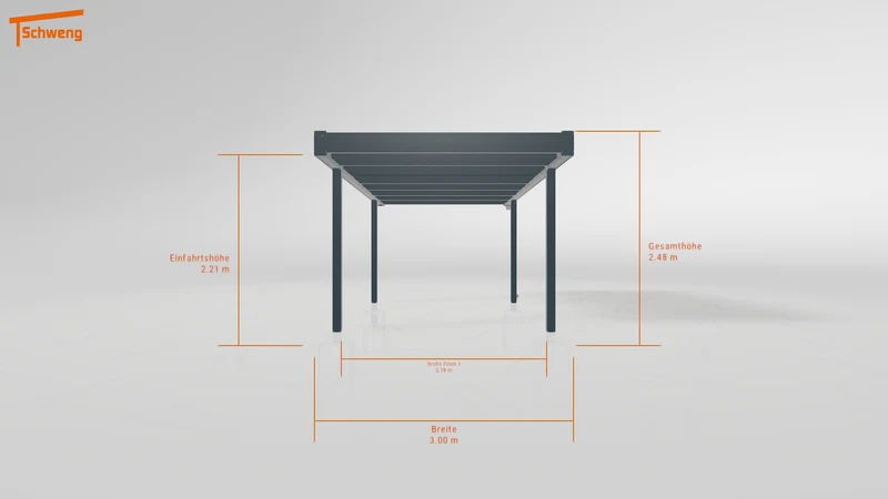 #DE Schweng Flachdachcarport C600+ (ID qdvrry)