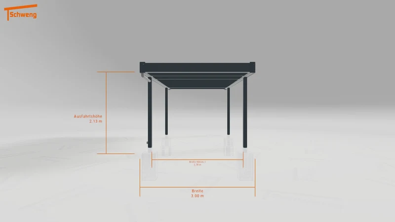 #DE Schweng Flachdachcarport C600+ (ID qdvrry)