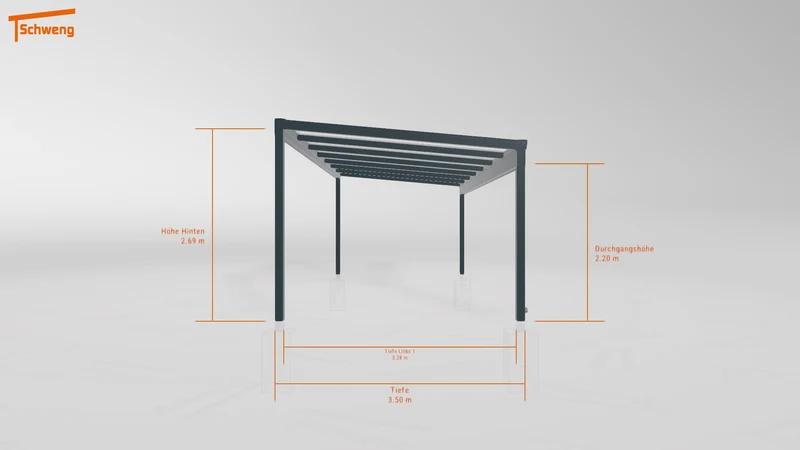 #DE Schweng Terrassenüberdachung S400 (ID g7544r)