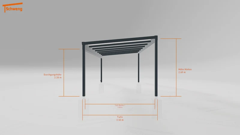 #DE Schweng Terrassenüberdachung S400 (ID g7544r)