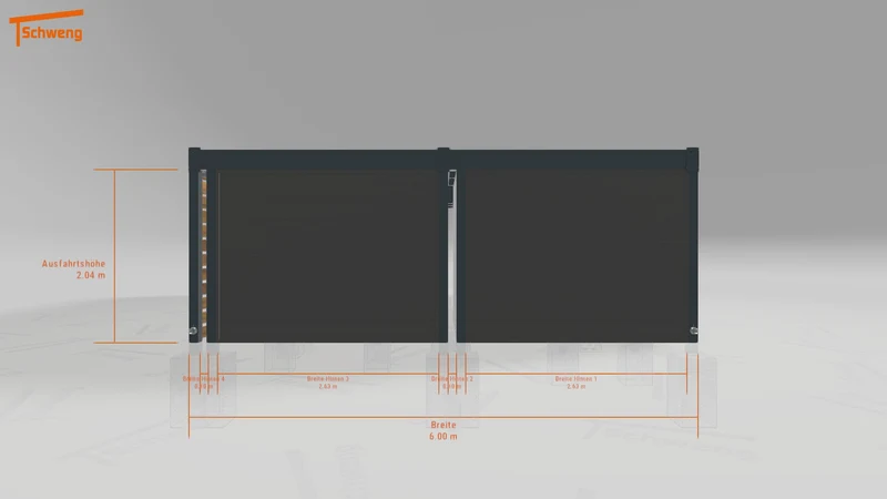 #DE Schweng Flachdachcarport C600 (ID 5m97d3) #MTG