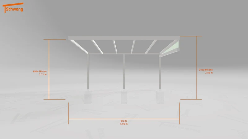 #DE Schweng Pultdachcarport S350 (ID dvzd5y)