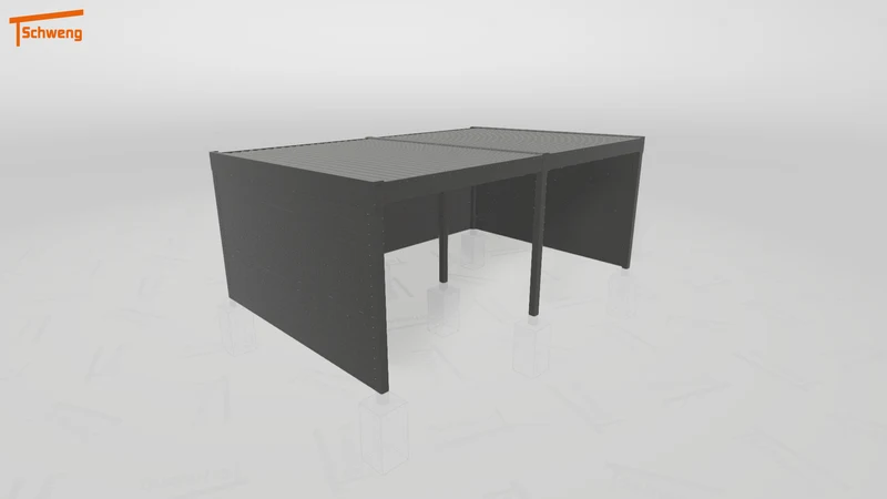 #DE Schweng Flachdachcarport C600 (ID 42v5xm) #MTG