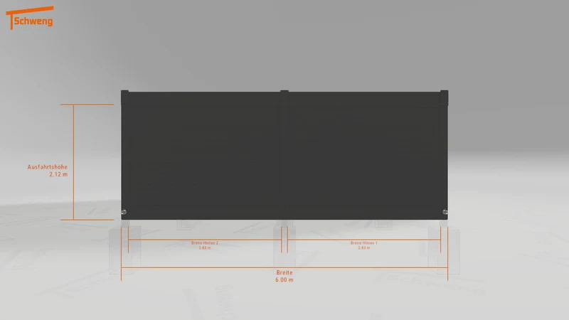 #DE Schweng Flachdachcarport C600 (ID 42v5xm) #MTG