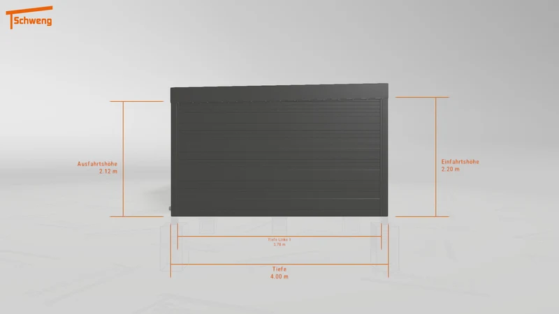 #DE Schweng Flachdachcarport C600 (ID 42v5xm) #MTG