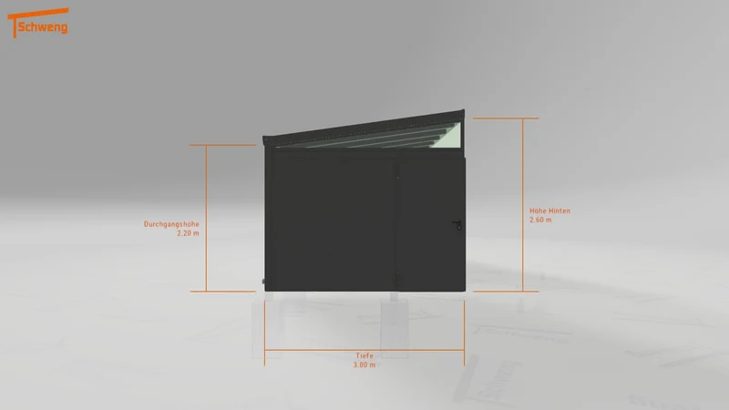 #DE Schweng Terrassenüberdachung S400 (ID k2rvvj)