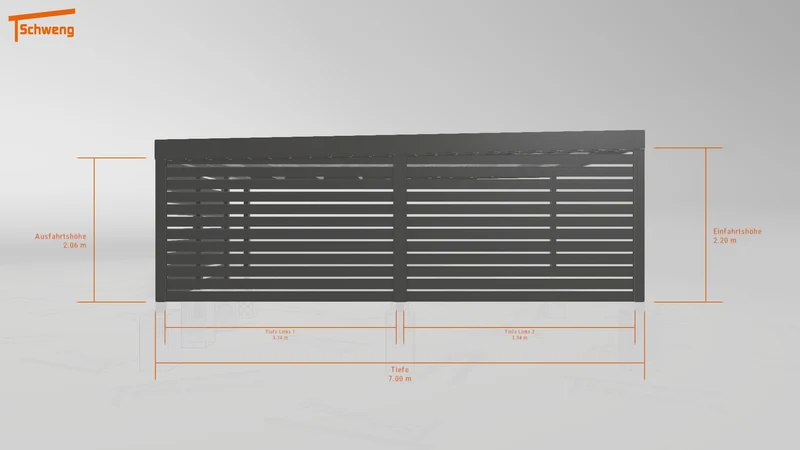 #DE Schweng Flachdachcarport C600 (ID rjryxm) #MTG