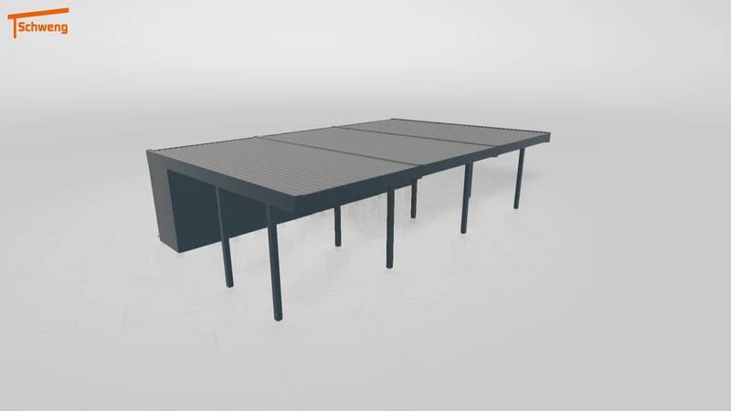 #DE Schweng Flachdachcarport C600+ (ID g7pdv2) #MTG