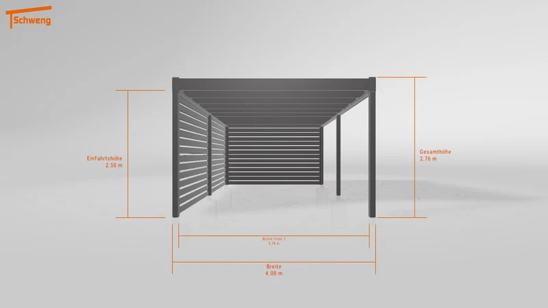 #DE Schweng Flachdachcarport C600+ (ID jj85bm) #MTG