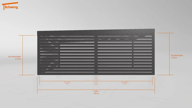 #DE Schweng Flachdachcarport C600+ (ID jj85bm) #MTG