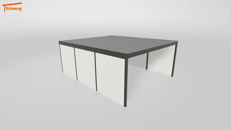 #DE Schweng Flachdachcarport C600+ (ID 2q8rwr)