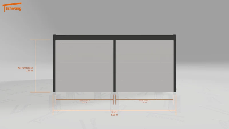 #DE Schweng Flachdachcarport C600+ (ID 2q8rwr)