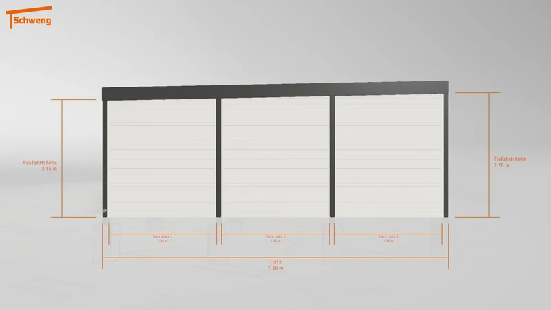 #DE Schweng Flachdachcarport C600+ (ID 2q8rwr)