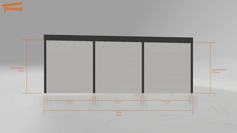 #DE Schweng Flachdachcarport C600+ (ID 2q8rwr)