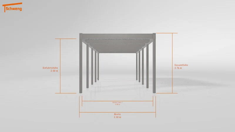 #DE Schweng Flachdachcarport C600 (ID 77b8vp) #MTG