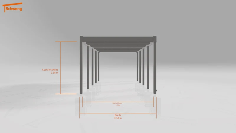 #DE Schweng Flachdachcarport C600 (ID 77b8vp) #MTG