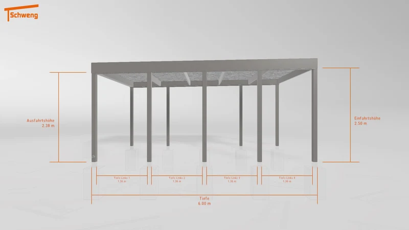 #DE Schweng Flachdachcarport C600 (ID 77b8vp) #MTG