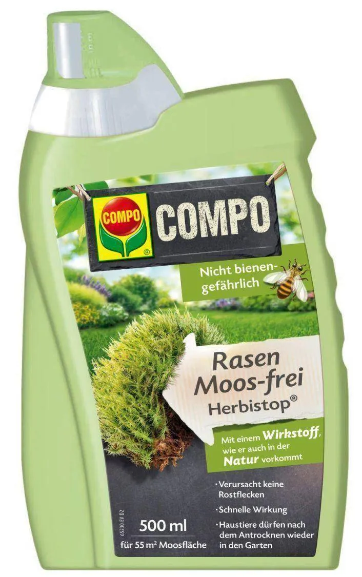 Moosvernichter Compo Rasen Moos-frei Herbistop
