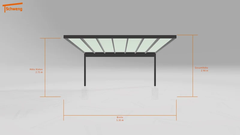 #AT Schweng Pultdachcarport S400 (ID mj2z95)