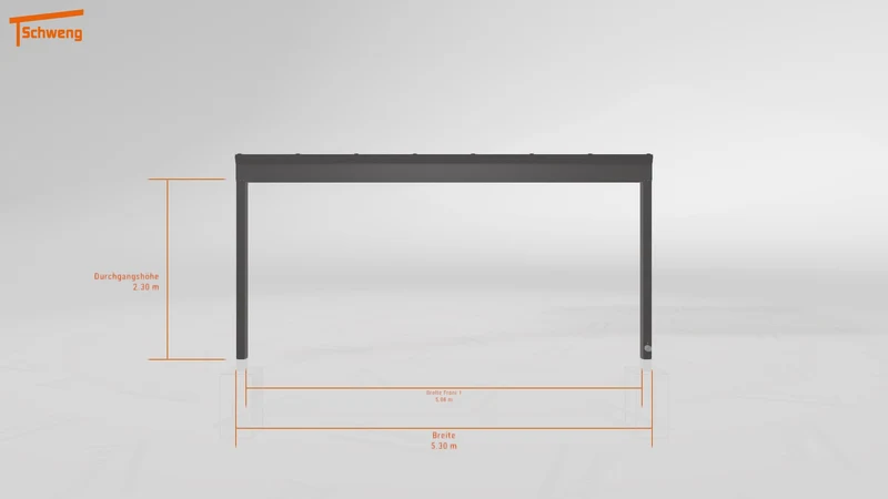 #AT Schweng Pultdachcarport S350 (ID 77b8jp)