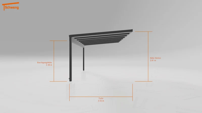 #AT Schweng Pultdachcarport S350 (ID 77b8jp)