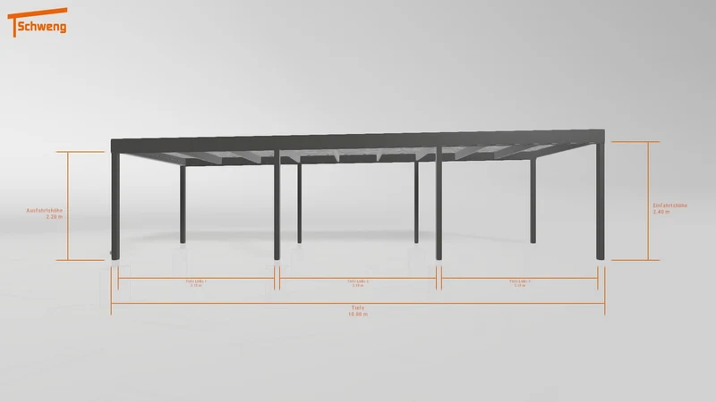 #AT Schweng Flachdachcarport C600 (ID 9wvmk7)