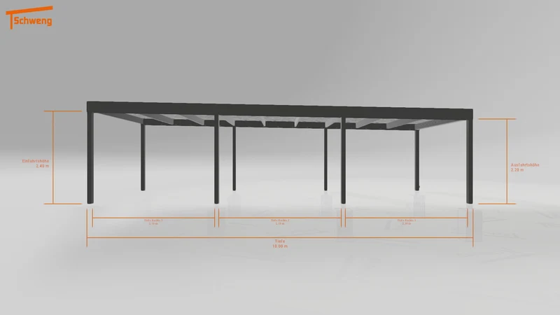 #AT Schweng Flachdachcarport C600 (ID 9wvmk7)