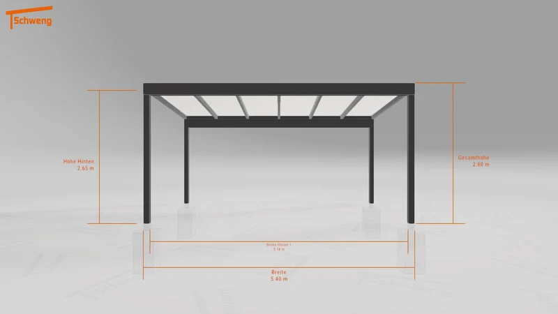 #DE Schweng Terrassenüberdachung S350 (ID 33jqbx)