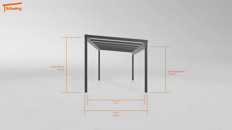 #DE Schweng Terrassenüberdachung S350 (ID 33jqbx)