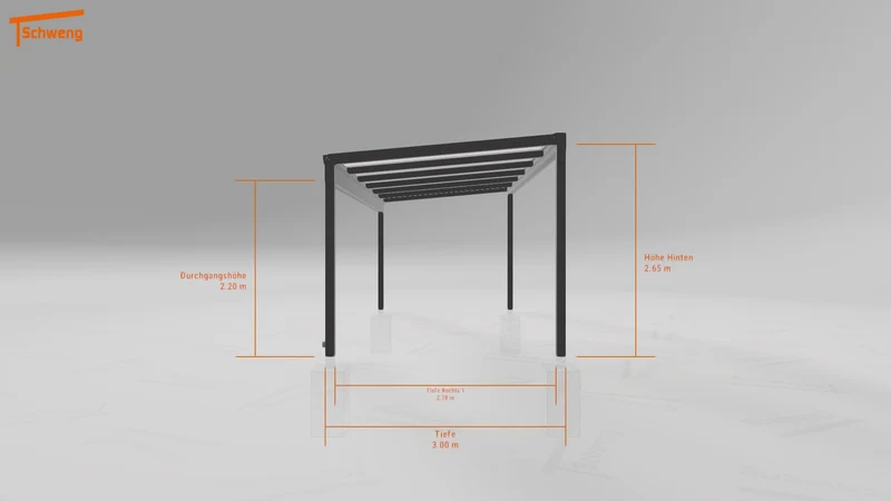 #DE Schweng Terrassenüberdachung S350 (ID 33jqbx)