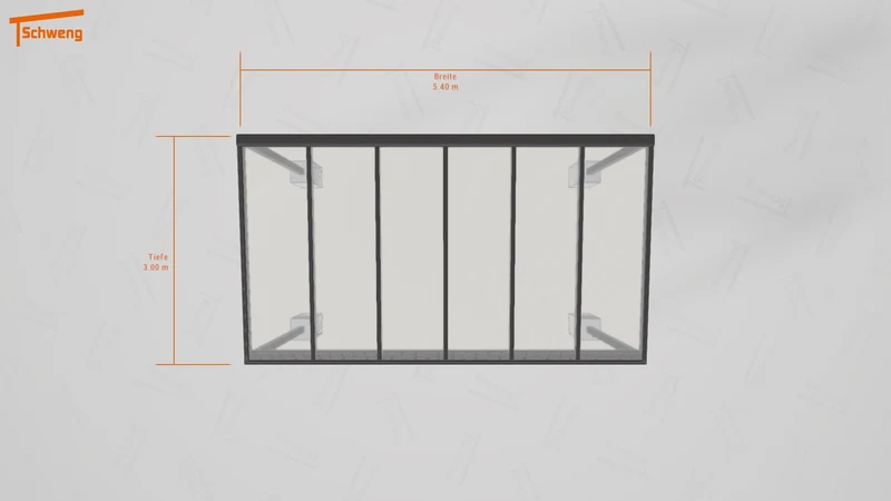#DE Schweng Terrassenüberdachung S350 (ID 33jqbx)