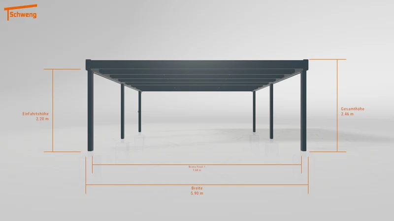 #DE Schweng Flachdachcarport C600 (ID mj2zx5) #MTG