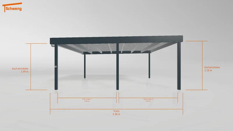 #DE Schweng Flachdachcarport C600 (ID mj2zx5) #MTG