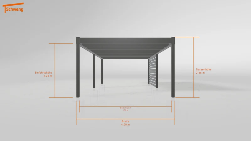 #DE Schweng Flachdachcarport C600 (ID pbqvmk) #MTG