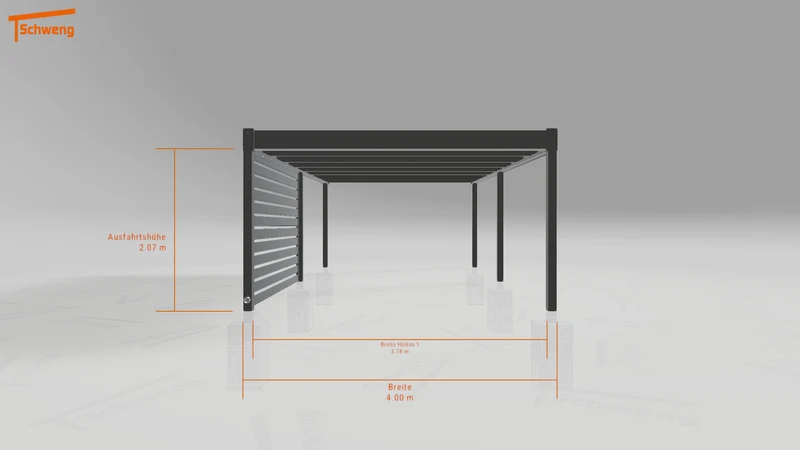 #DE Schweng Flachdachcarport C600 (ID pbqvmk) #MTG