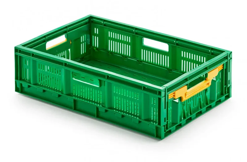 Grüne Klappbox 600 × 400 × 170 mm