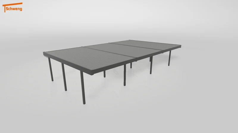 #DE Schweng Flachdachcarport C600 (ID 77b87g)