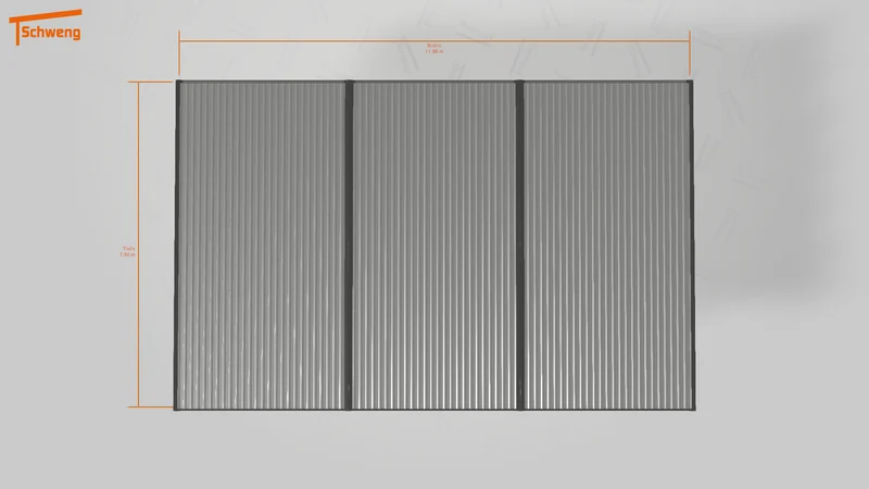 #DE Schweng Flachdachcarport C600 (ID 77b87g)