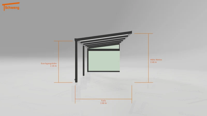 #DE Schweng Terrassenüberdachung S400 (ID v478y3)