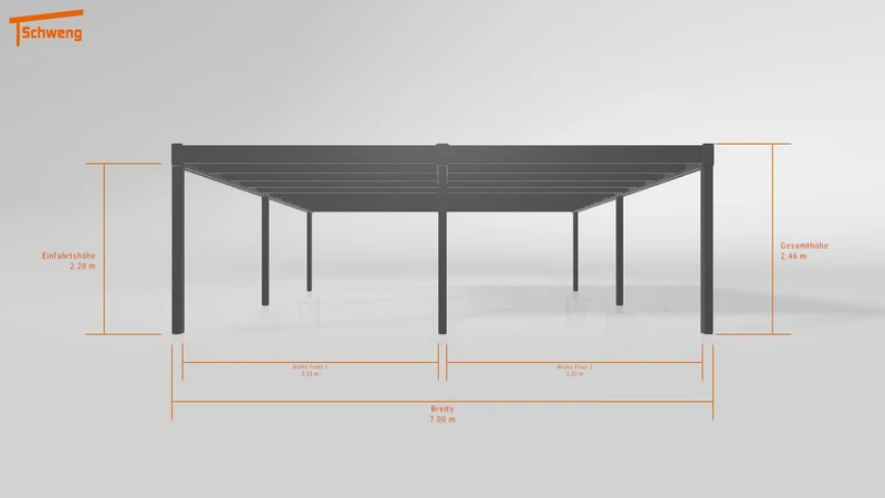 #DE Schweng Flachdachcarport C600+ (ID x78mbn)