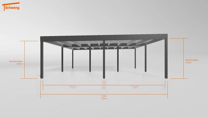 #DE Schweng Flachdachcarport C600+ (ID x78mbn)