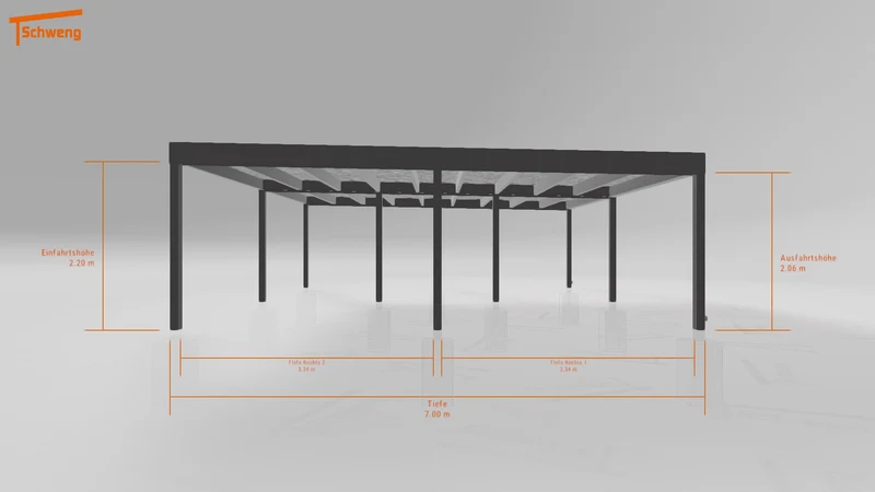 #DE Schweng Flachdachcarport C600+ (ID x78mbn)
